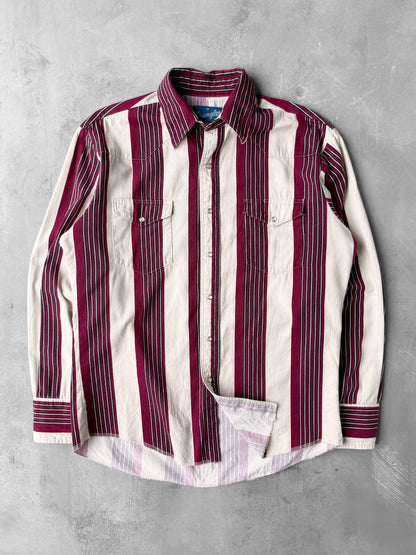 Wrangler Pearl Snap Shirt Y2K - Medium