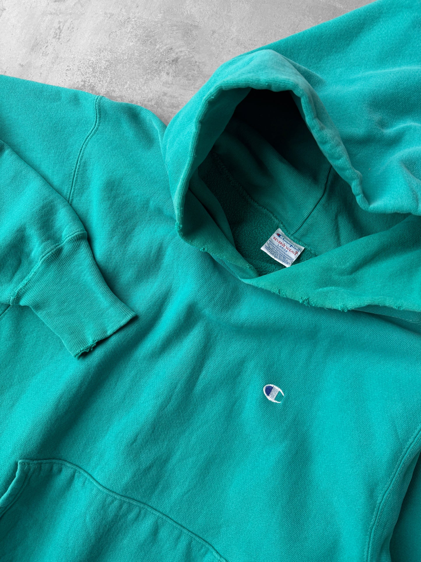 Champion Reverse Weave Hoodie 90's - Large