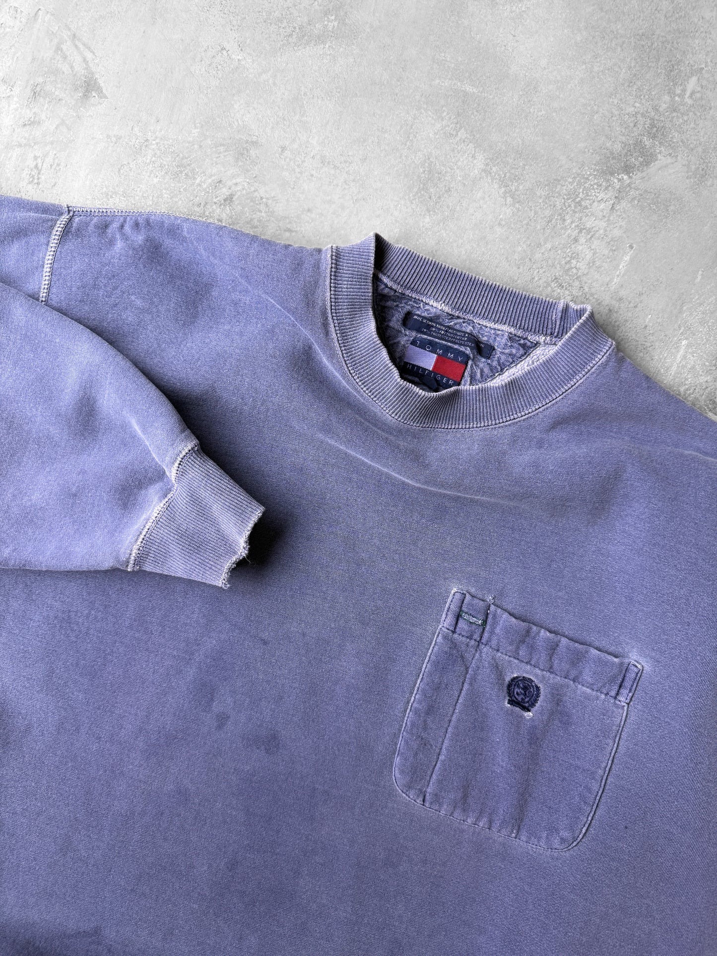 Faded Pocket Sweatshirt 90's - Small / Medium