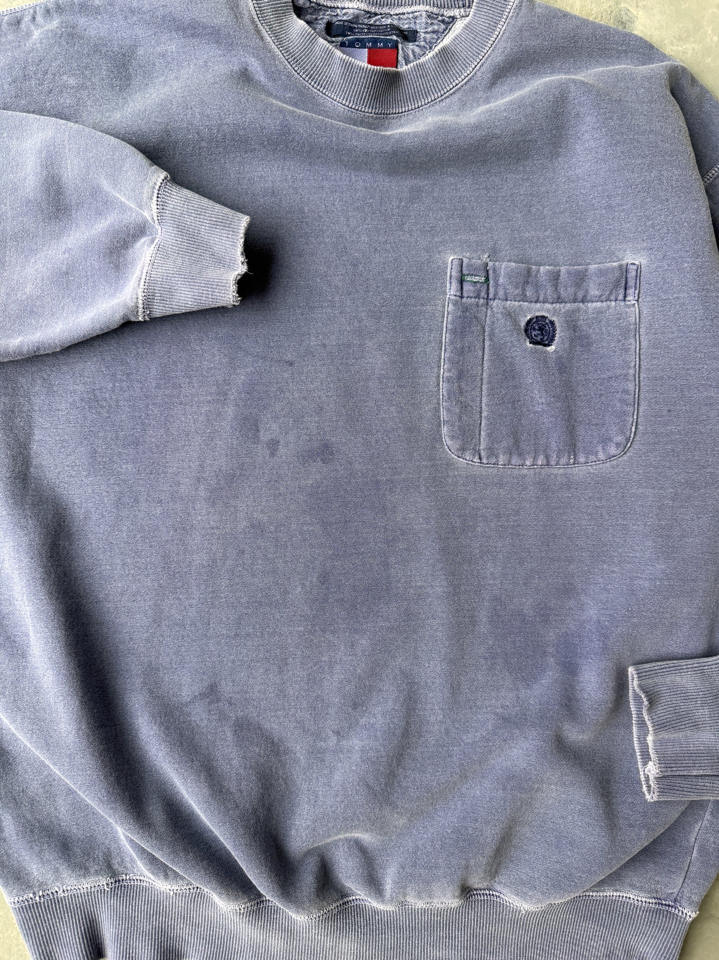 Faded Pocket Sweatshirt 90's - Small / Medium