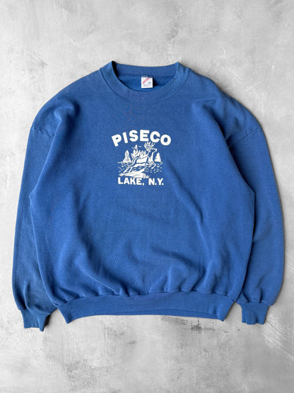 Piseco Lake, NY Sweatshirt 90's - XXL