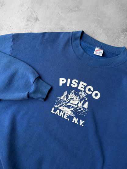 Piseco Lake, NY Sweatshirt 90's - XXL