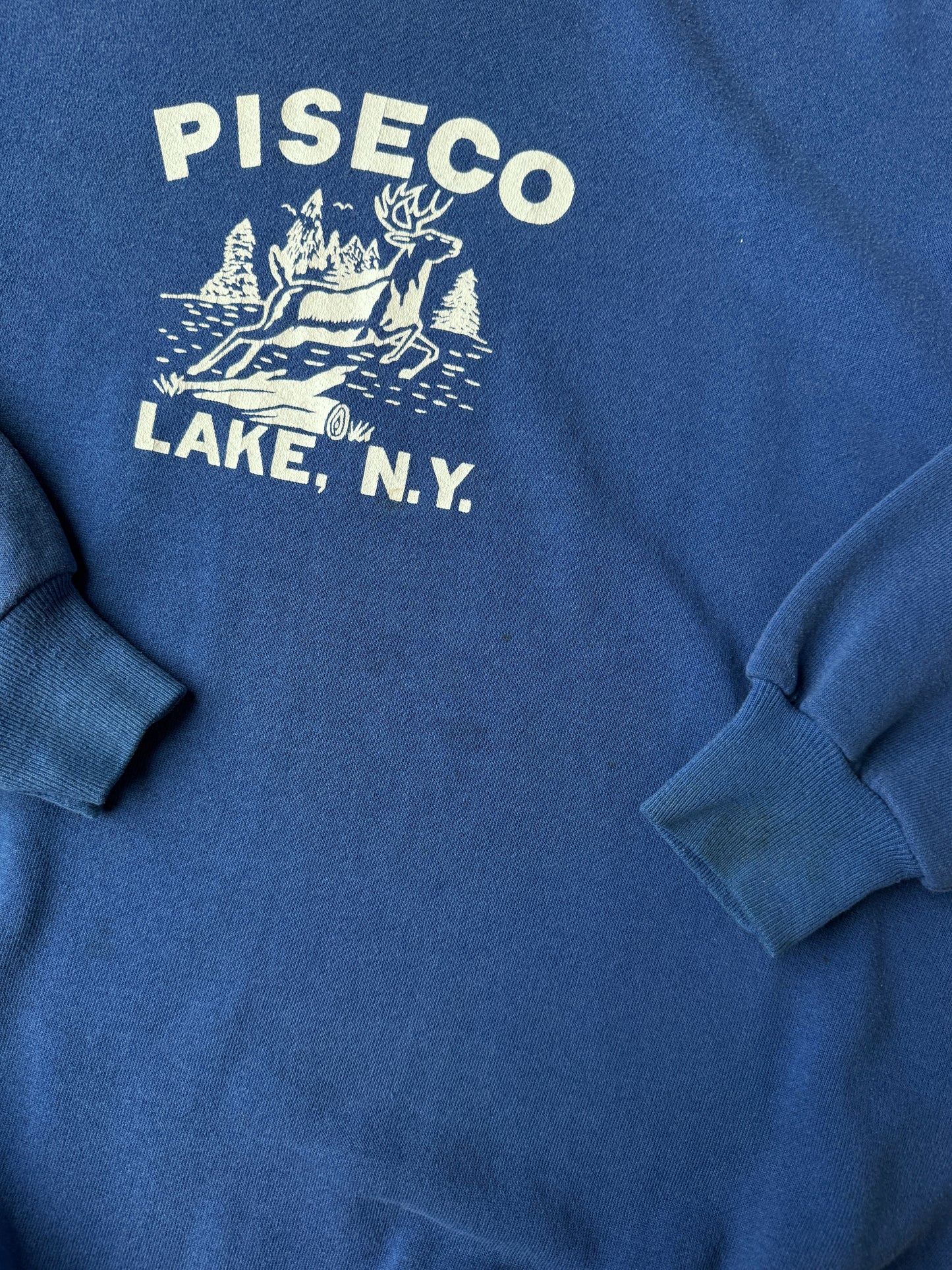 Piseco Lake, NY Sweatshirt 90's - XXL