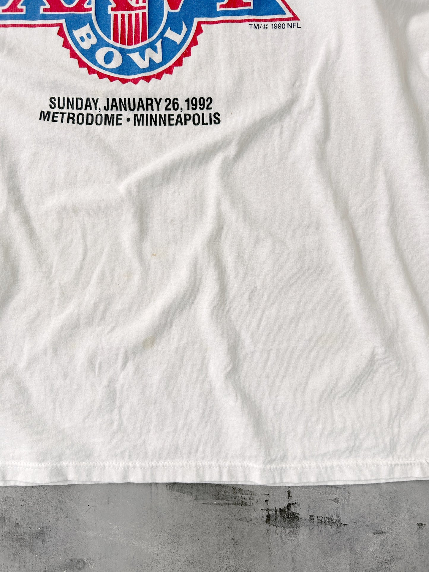 Super Bowl XXVI Shirt '92 - Large / XL
