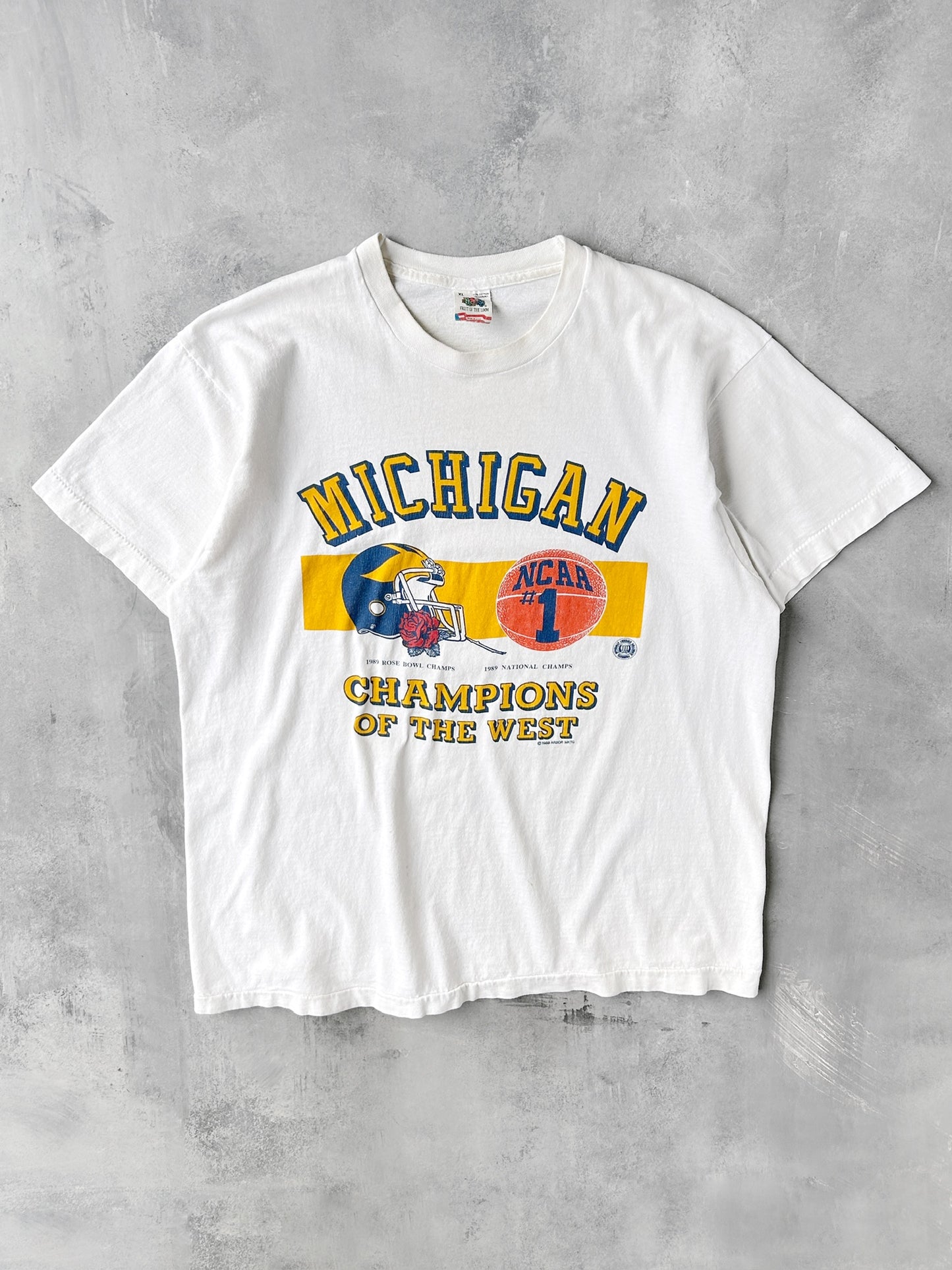 University of Michigan Basketball T-Shirt '89 - XL