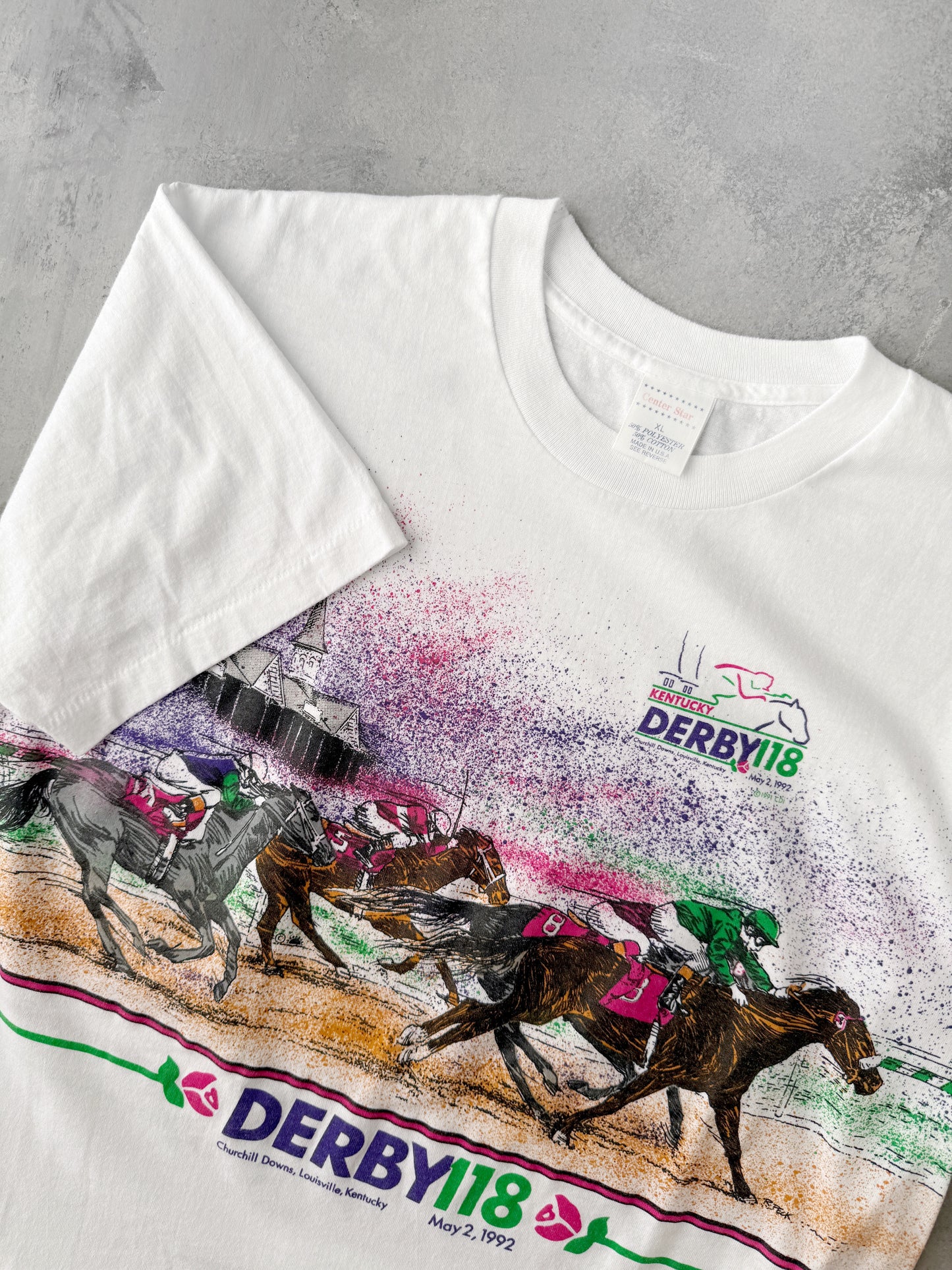 Kentucky Derby T-Shirt '92 - Large