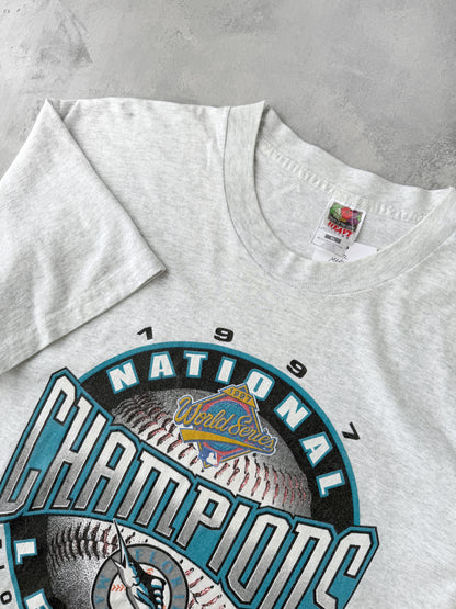 Florida Marlins World Series T-Shirt '97 - XL