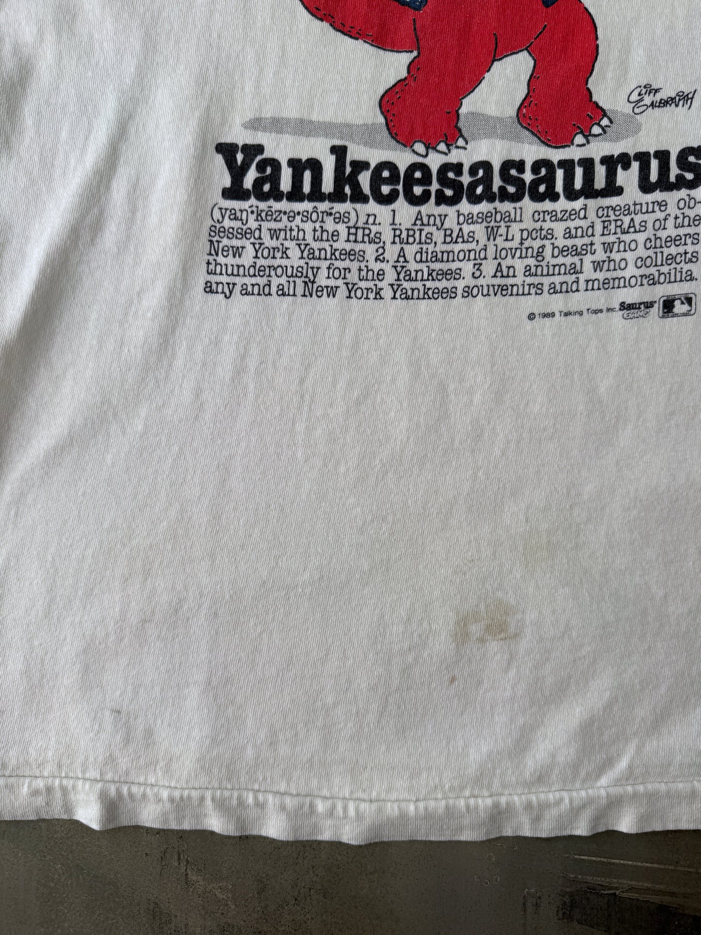 Yankeesaurus T-Shirt '89 - Large