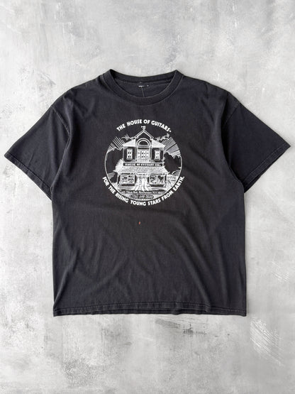 Rochester House of Guitars T-Shirt Y2K - XL