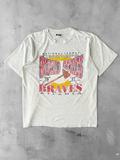 Atlanta Braves World Series T-Shirt '91 - Large