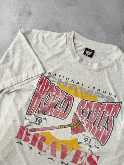 Atlanta Braves World Series T-Shirt '91 - Large