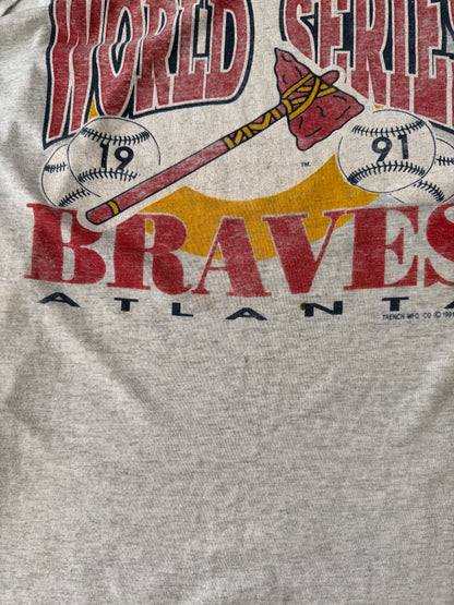 Atlanta Braves World Series T-Shirt '91 - Large