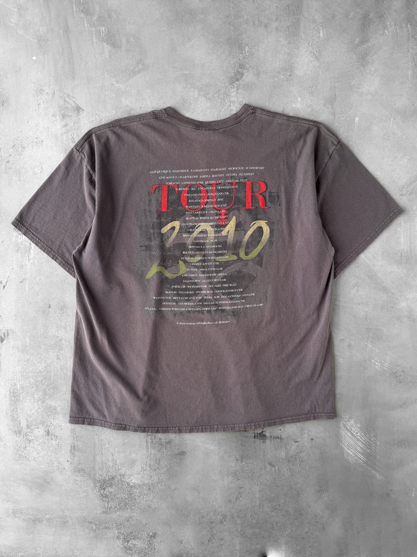 Rush Tour T-Shirt '10 - XL