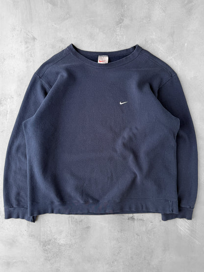 Navy Blue Nike Essential Sweatshirt 90's - XL