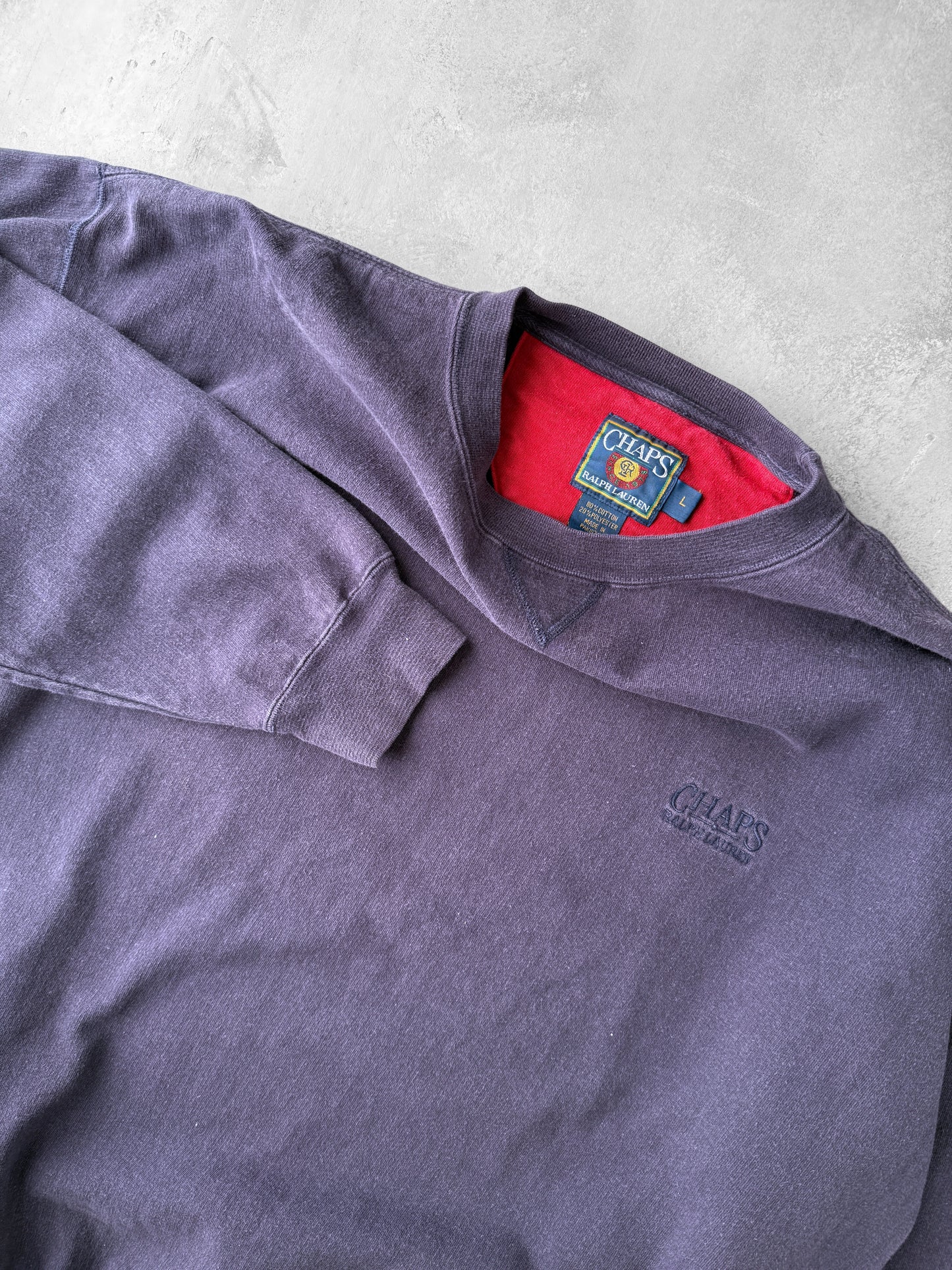 Chaps Ralph Lauren Sweatshirt 90's - Large