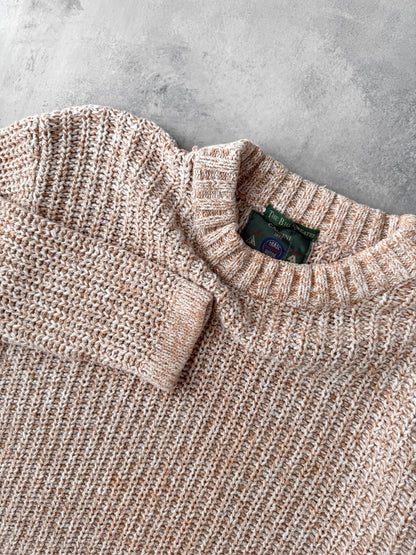 Marled Tan Sweater 90's - Small