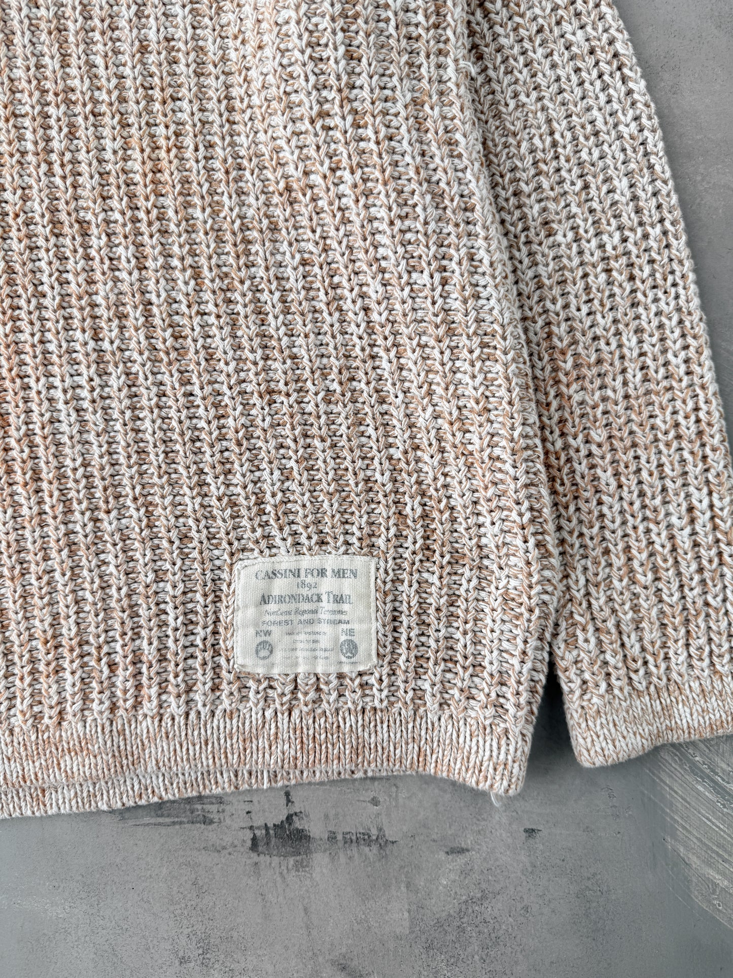 Marled Tan Sweater 90's - Small