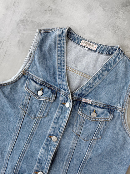 Guess Denim Vest 80's - Large