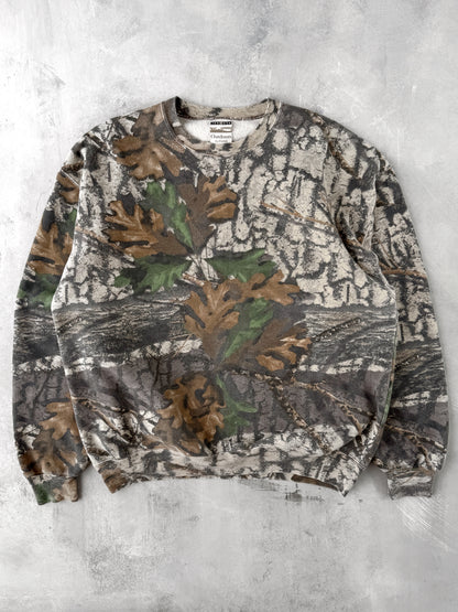 Real Tree Oak Camo Sweatshirt Y2K - XL