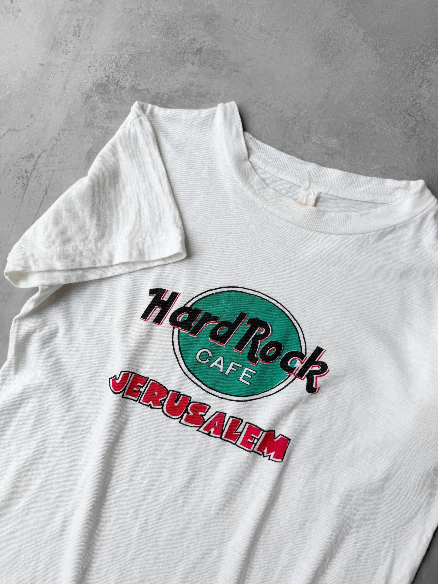 Hard Rock Cafe Jerusalem T-Shirt 70's - Medium