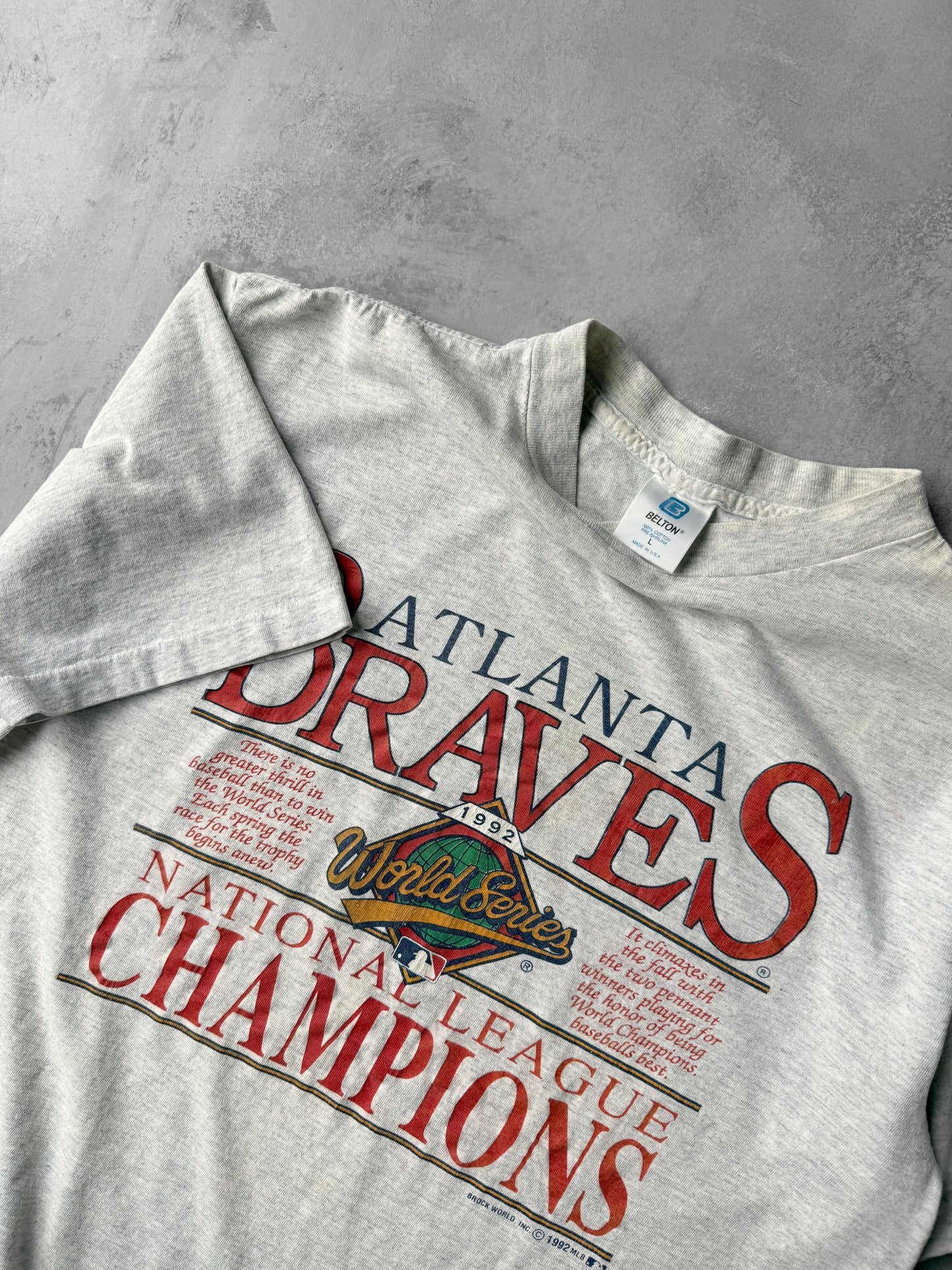 Atlanta Braves T-Shirt '92 - Large