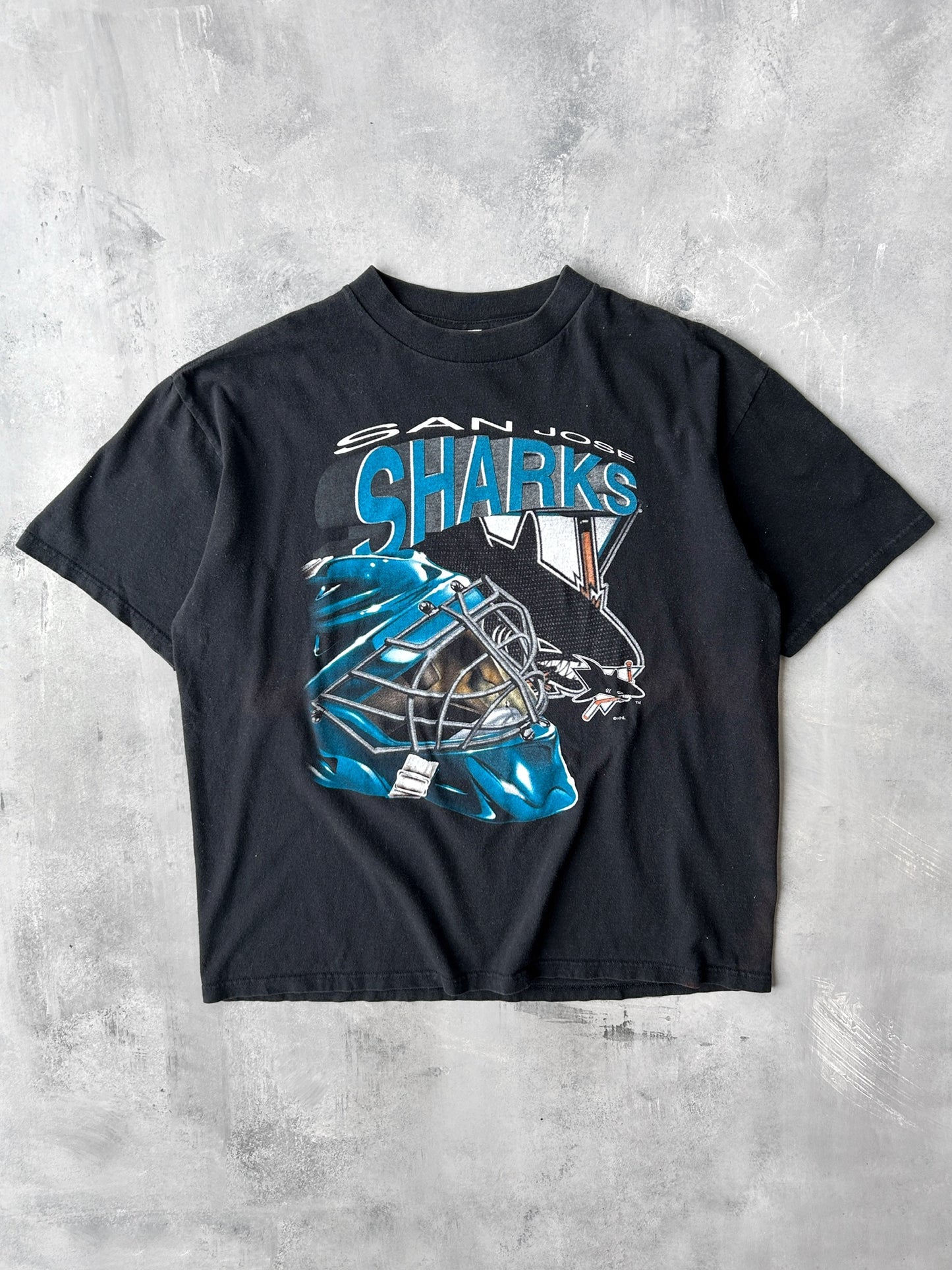 San Jose Sharks T-Shirt 90's - Large / XL