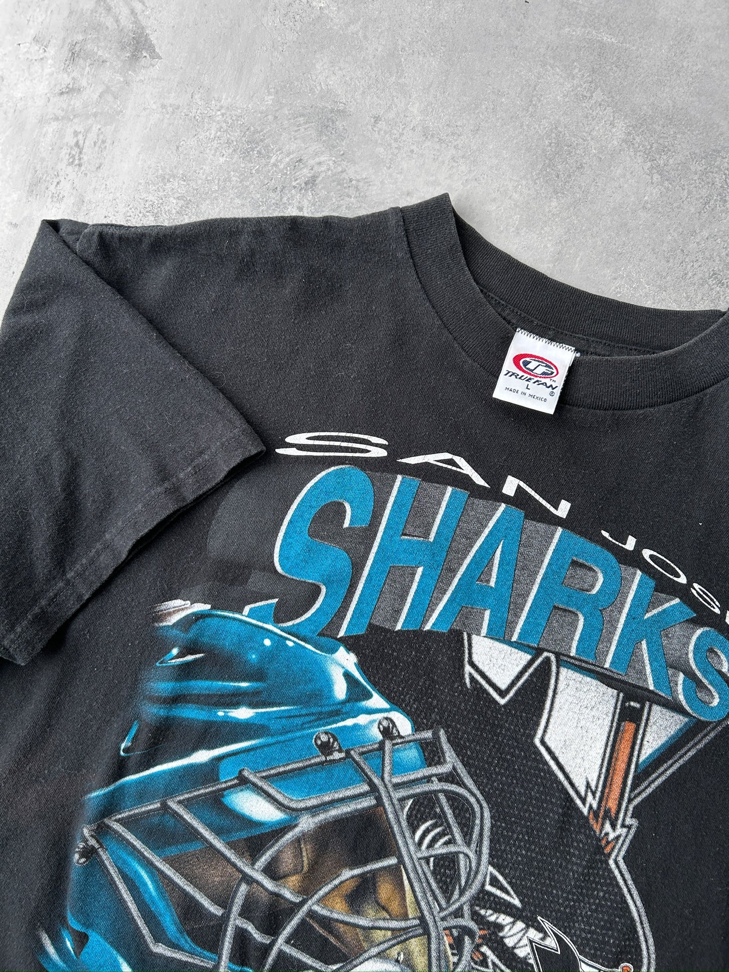 San Jose Sharks T-Shirt 90's - Large / XL