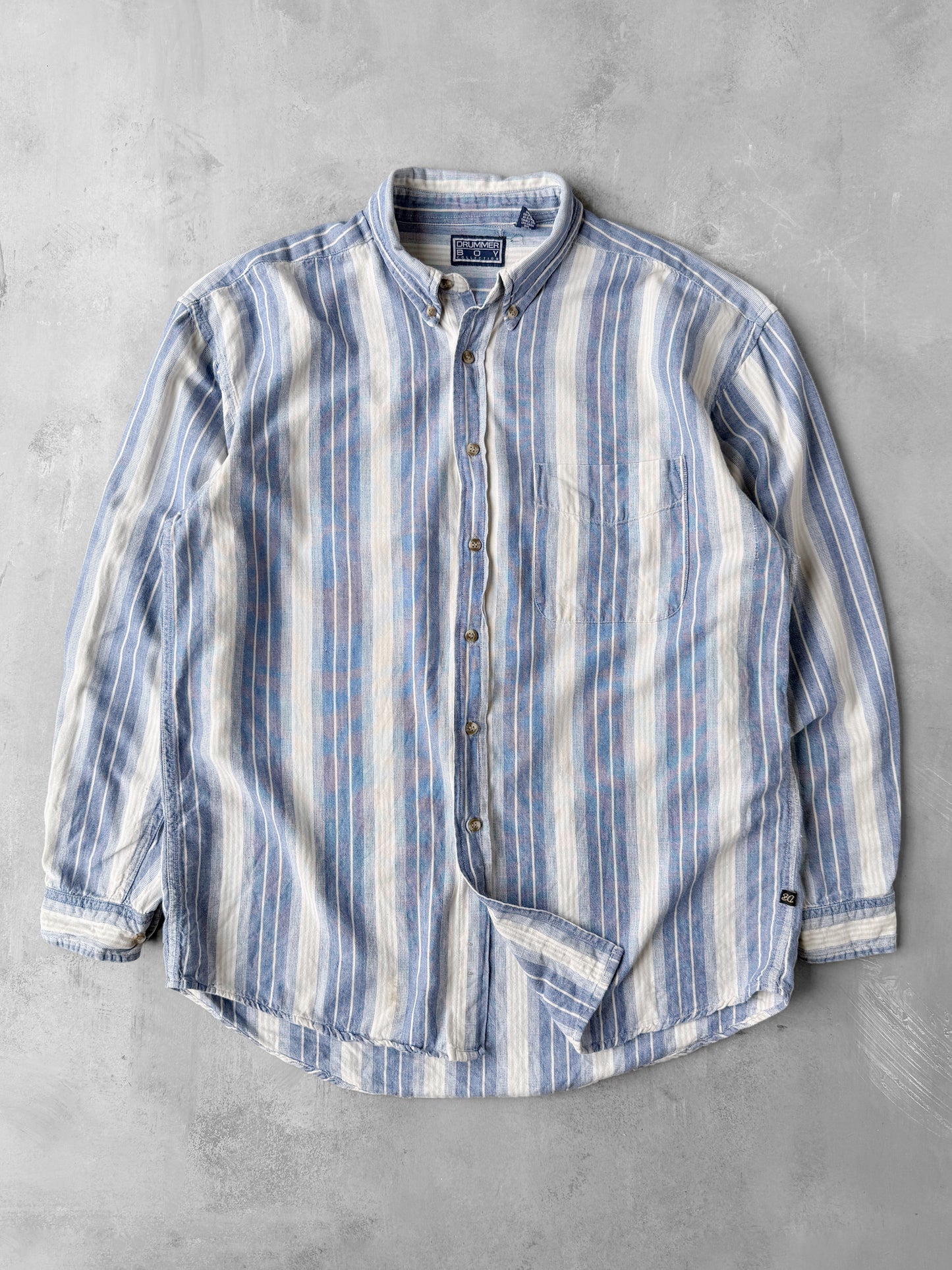 Striped Cotton Shirt 90's - Large