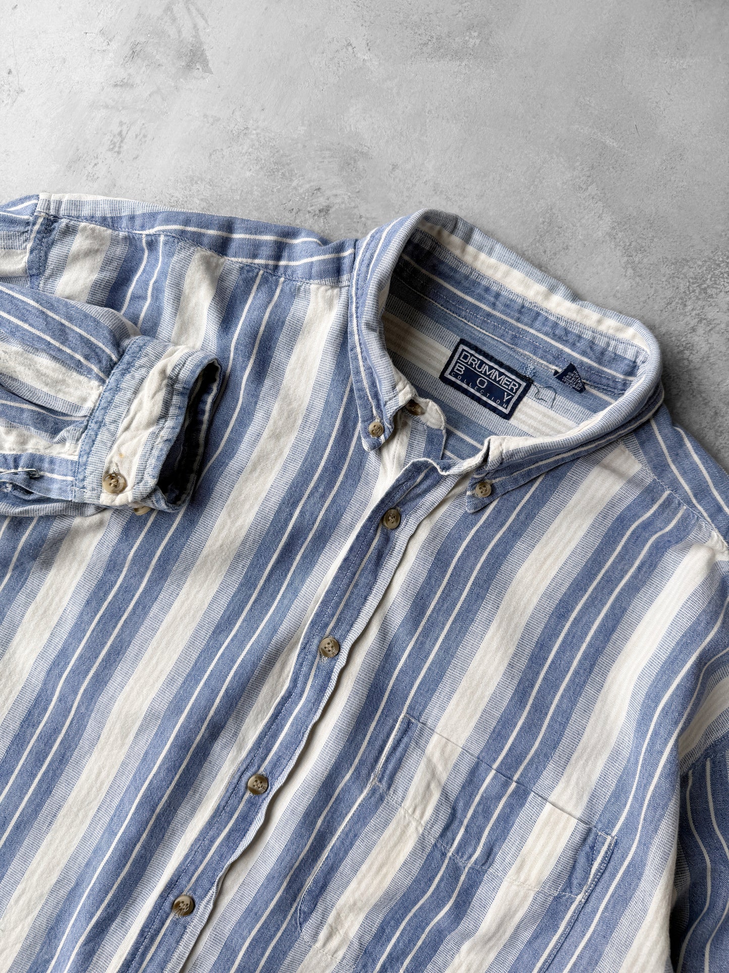 Striped Cotton Shirt 90's - Large