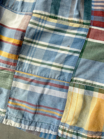 Pleated Madras Shorts Y2K - Size 38