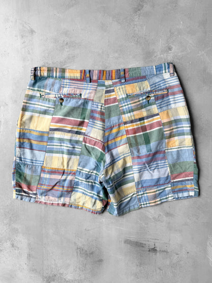Pleated Madras Shorts Y2K - Size 38