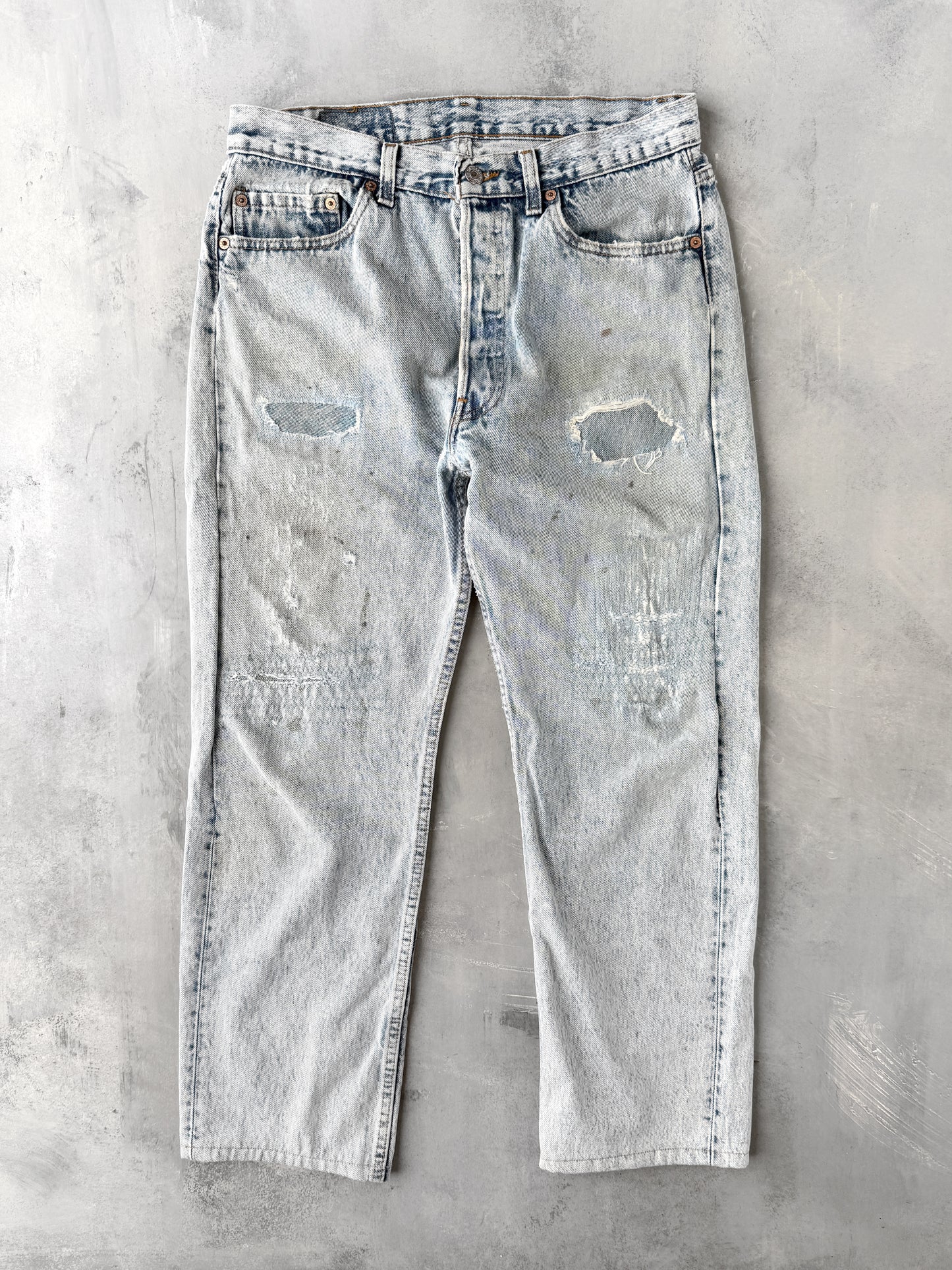 Visibly Mended Levi's 501 Jeans 90's - 30x27