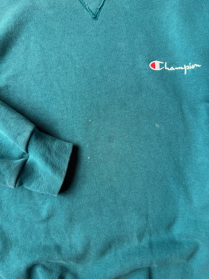 Teal Champion Sweatshirt 90's - Large