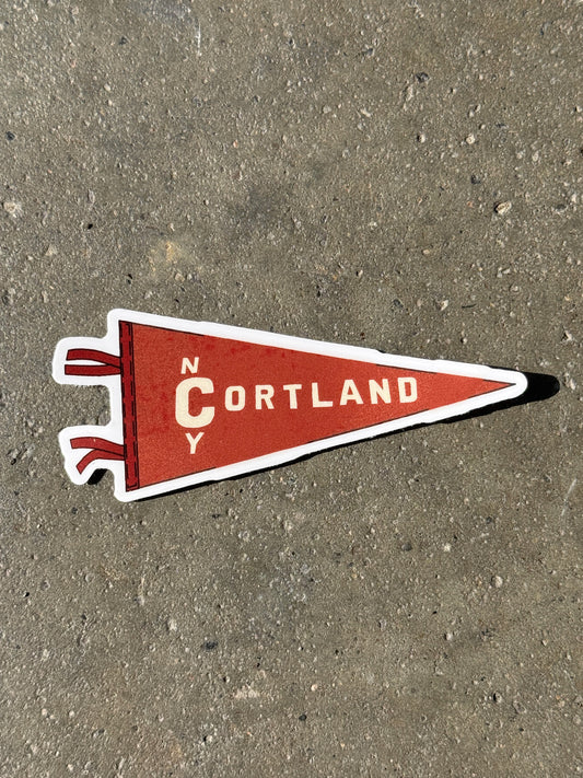 Cortland Pennant Sticker
