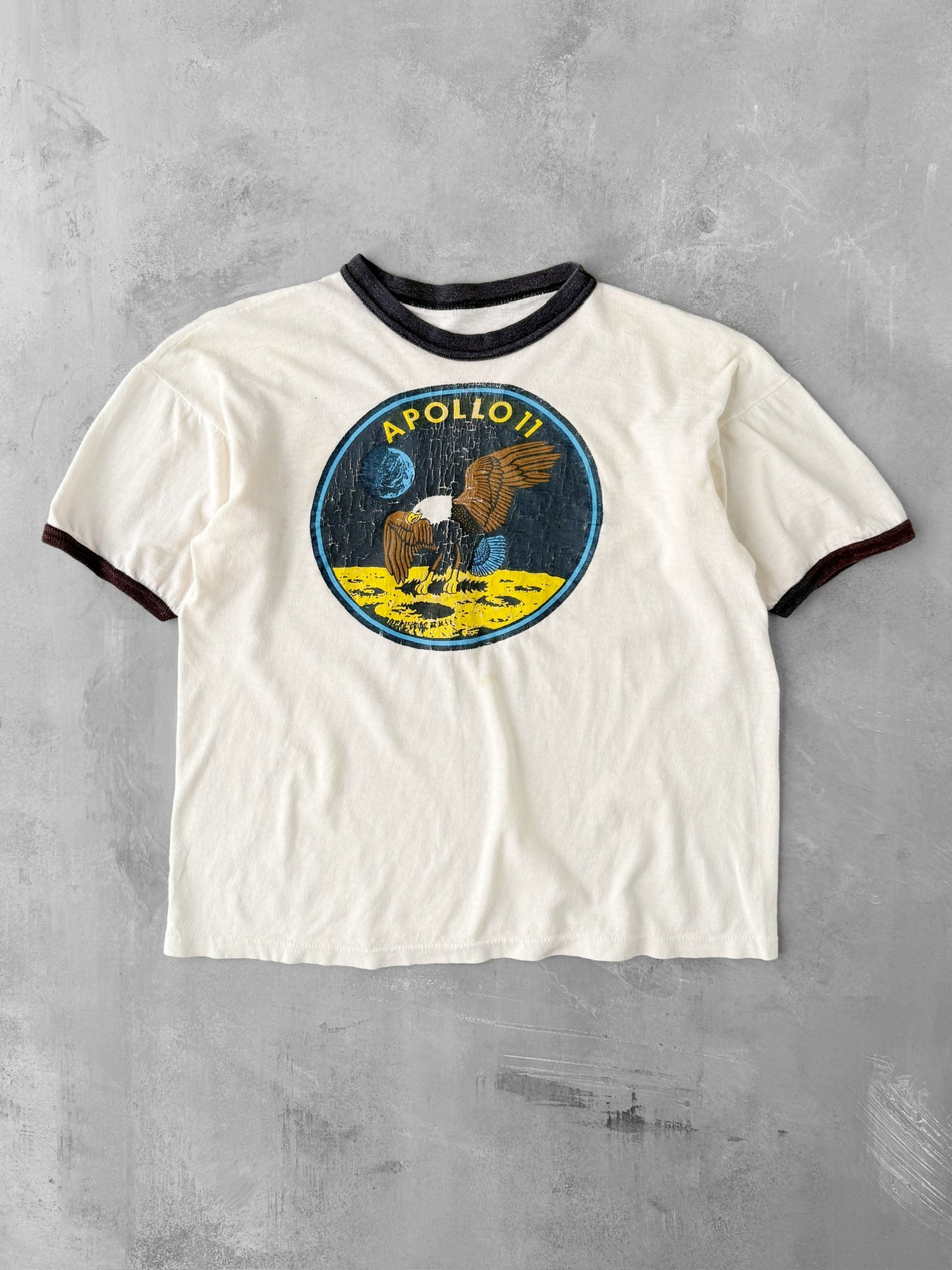 Apollo 11 Ringer T-Shirt 80's - Small