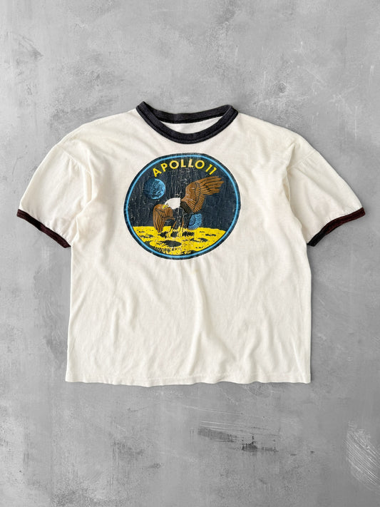 Apollo 11 Ringer T-Shirt 80's - Small
