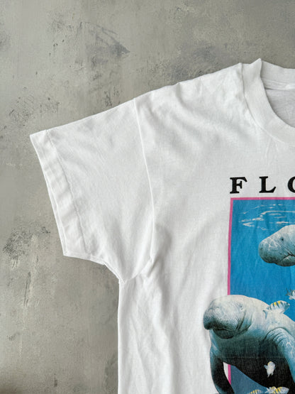 Save the Manatees T-Shirt 80's - Large