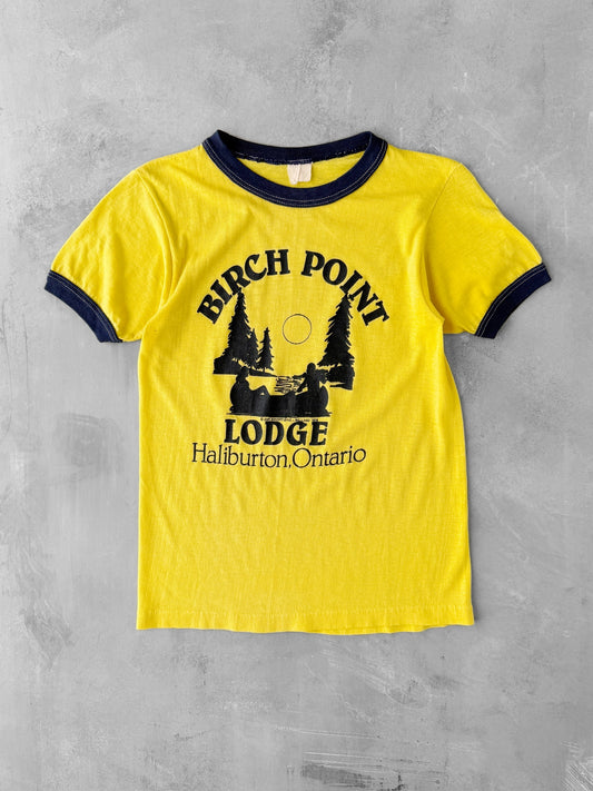 Birch Point Lodge Ringer T-Shirt '78 - XXS