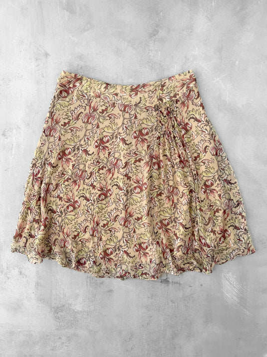 Silk Tiger Lily Skirt - Size 16