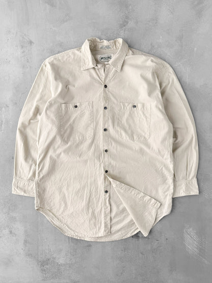 Beige Safari Shirt 90's - Medium