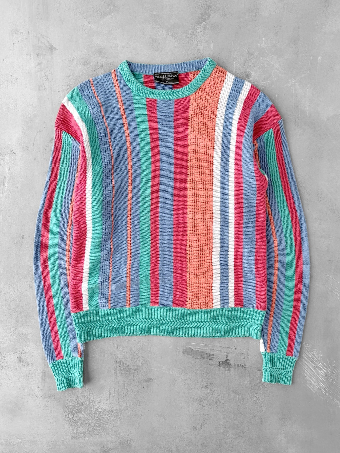 Colorful Striped Sweater 90's - Small