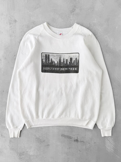 New York City Skyline Sweatshirt 90's - Large