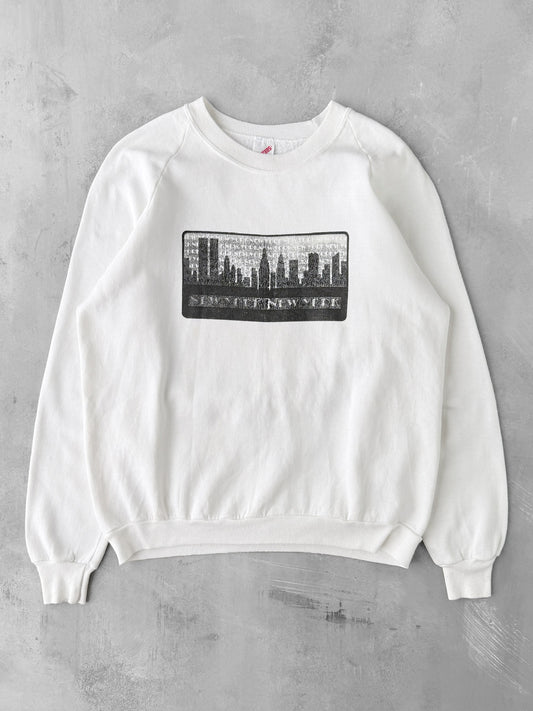 New York City Skyline Sweatshirt 90's - Large