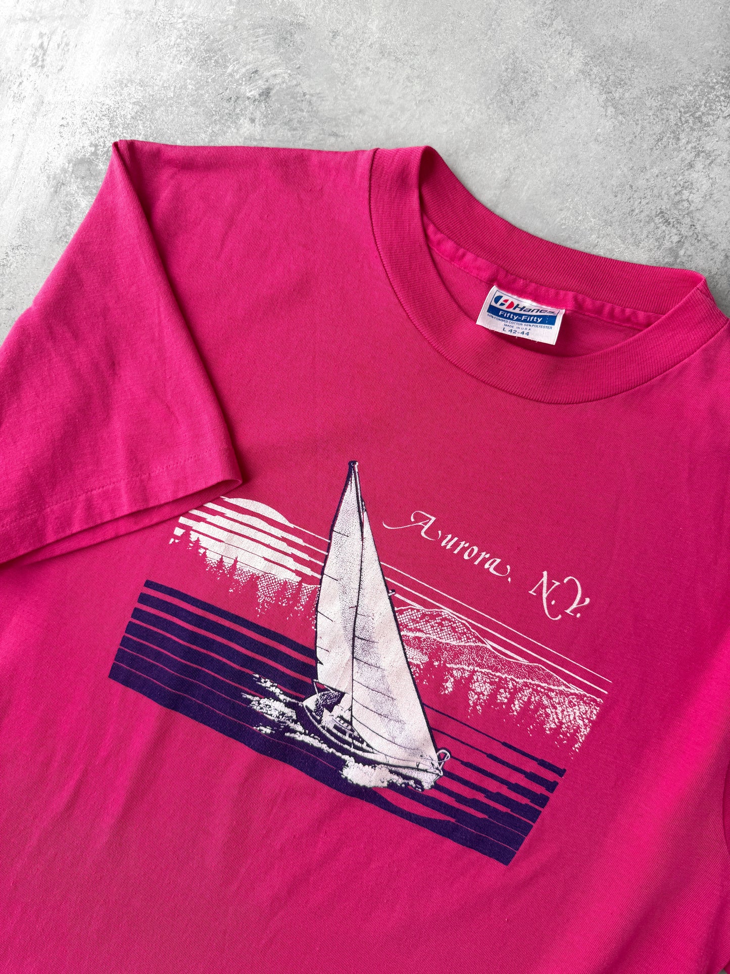 Aurora, NY T-Shirt 80's - Medium