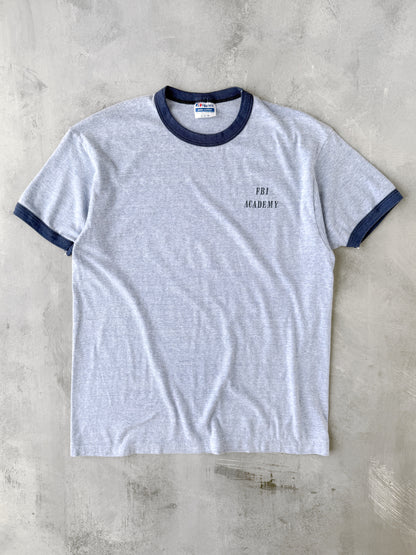 FBI Academy Ringer T-Shirt 80's - Large