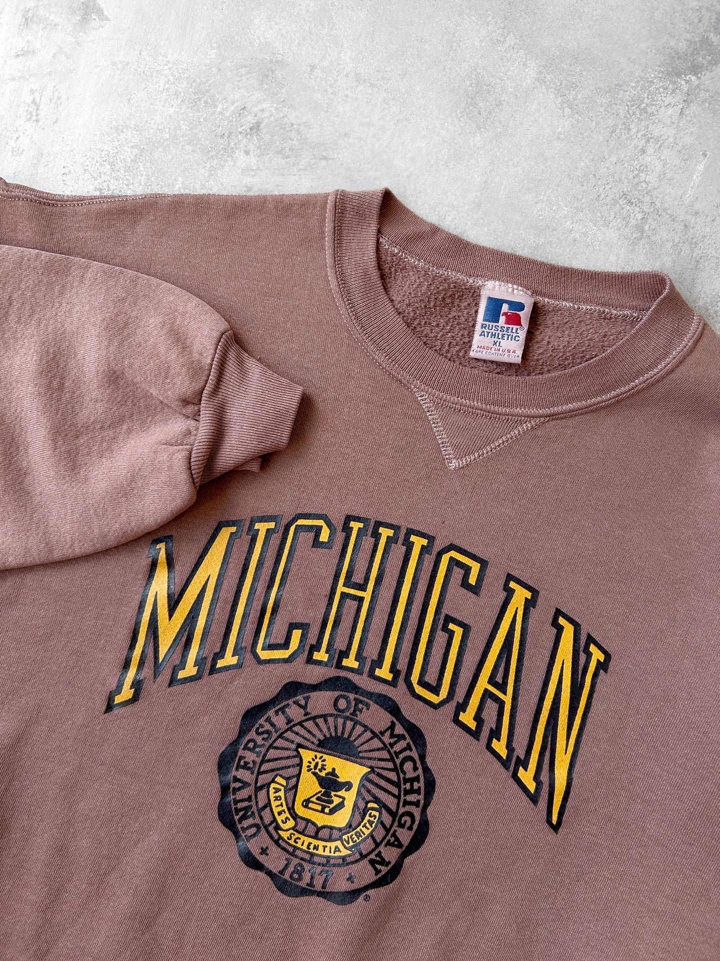 Overdyed University of Michigan Sweatshirt 90's - Large