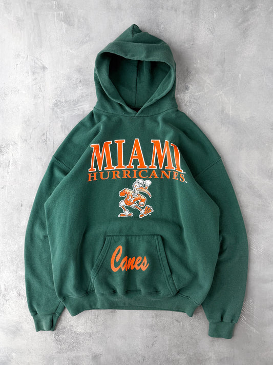 University of Miami Hoodie 90's - XL