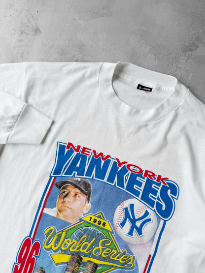 New York Yankees World Series Bootleg T-Shirt '96 - XL