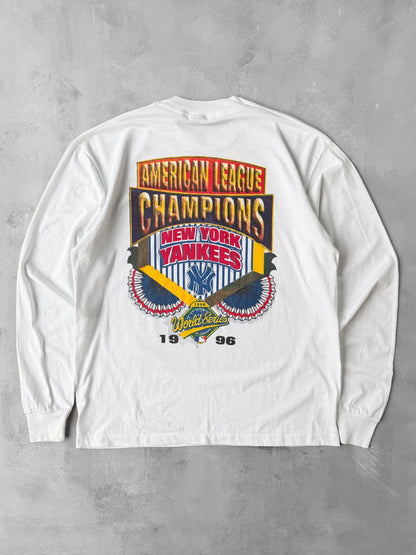 New York Yankees World Series Bootleg T-Shirt '96 - XL