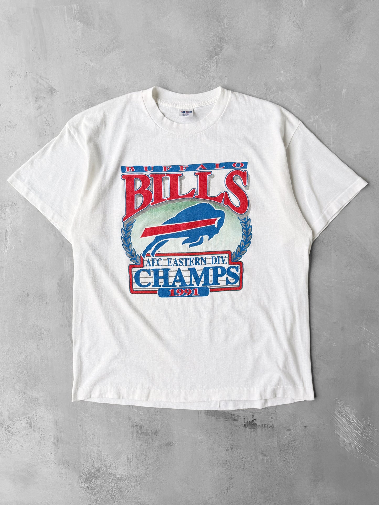Buffalo Bills Division Champions T-Shirt '91 - Large